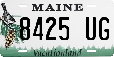 ME license plate 8425UG