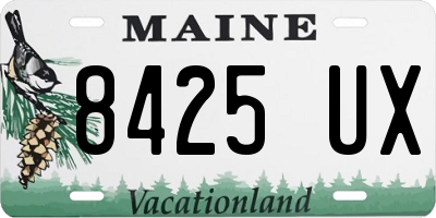 ME license plate 8425UX