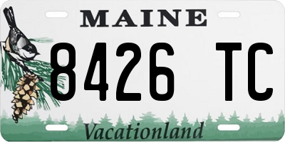 ME license plate 8426TC
