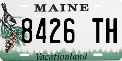 ME license plate 8426TH