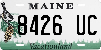 ME license plate 8426UC