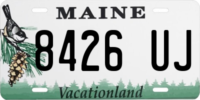 ME license plate 8426UJ