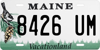 ME license plate 8426UM