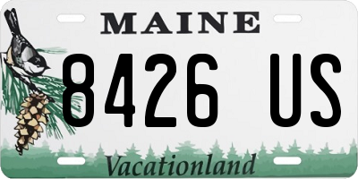 ME license plate 8426US