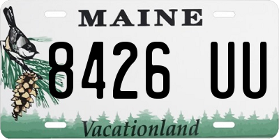 ME license plate 8426UU