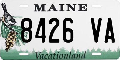 ME license plate 8426VA