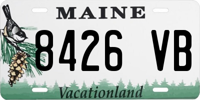 ME license plate 8426VB