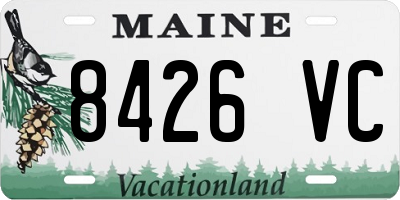 ME license plate 8426VC
