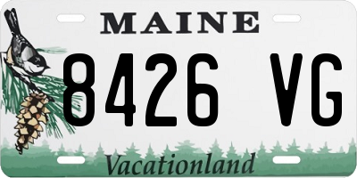 ME license plate 8426VG