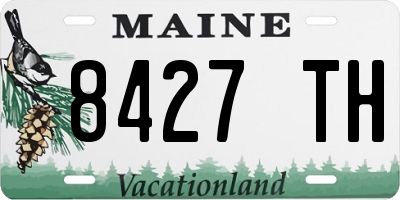 ME license plate 8427TH