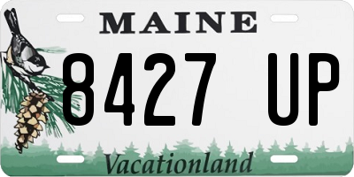 ME license plate 8427UP