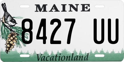 ME license plate 8427UU