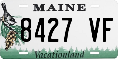 ME license plate 8427VF