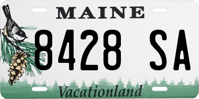 ME license plate 8428SA