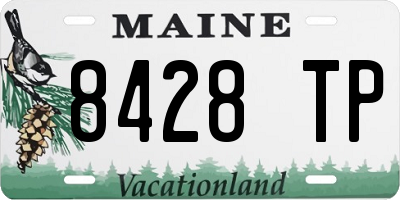 ME license plate 8428TP