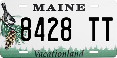 ME license plate 8428TT