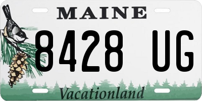 ME license plate 8428UG