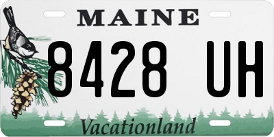 ME license plate 8428UH