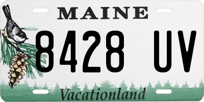 ME license plate 8428UV