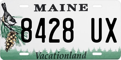 ME license plate 8428UX