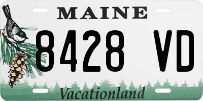 ME license plate 8428VD