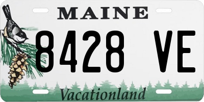 ME license plate 8428VE