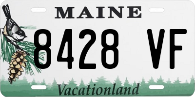 ME license plate 8428VF