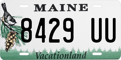 ME license plate 8429UU