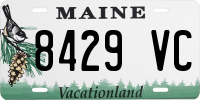 ME license plate 8429VC