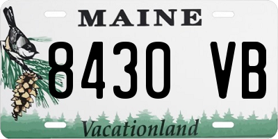 ME license plate 8430VB