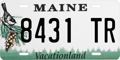 ME license plate 8431TR