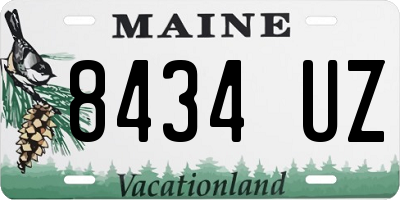 ME license plate 8434UZ