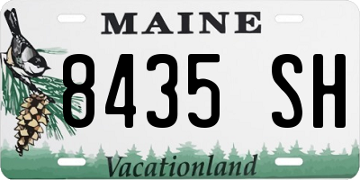 ME license plate 8435SH