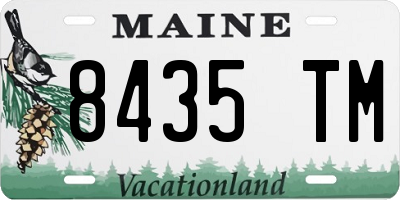 ME license plate 8435TM