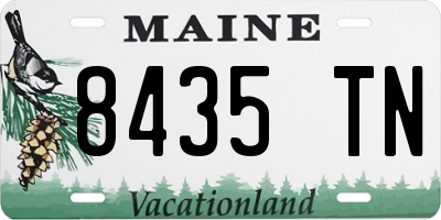 ME license plate 8435TN