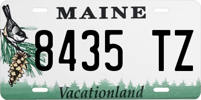 ME license plate 8435TZ