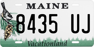 ME license plate 8435UJ