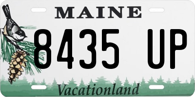 ME license plate 8435UP