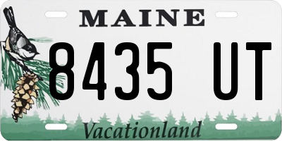 ME license plate 8435UT