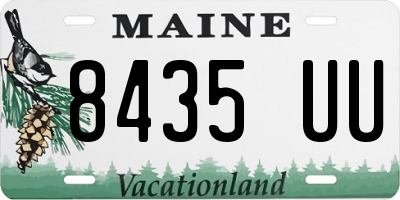 ME license plate 8435UU