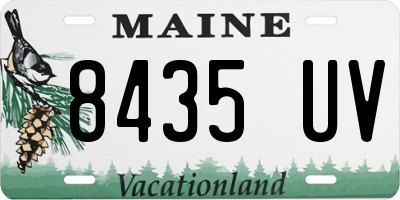 ME license plate 8435UV