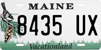 ME license plate 8435UX
