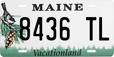 ME license plate 8436TL