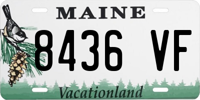 ME license plate 8436VF