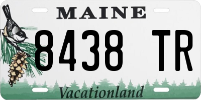ME license plate 8438TR