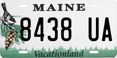 ME license plate 8438UA