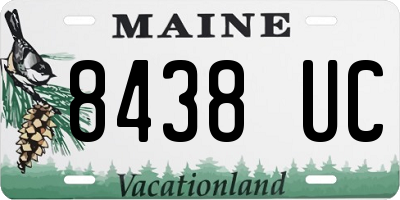 ME license plate 8438UC