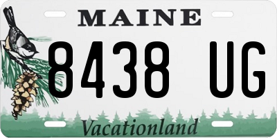 ME license plate 8438UG