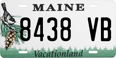 ME license plate 8438VB