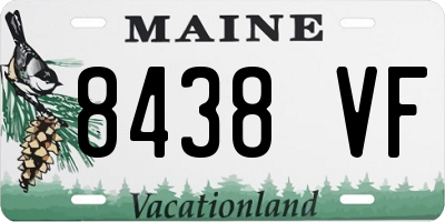 ME license plate 8438VF